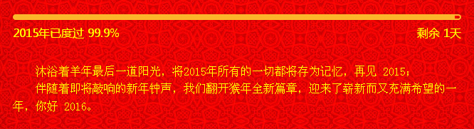 再見2015，你好2016！